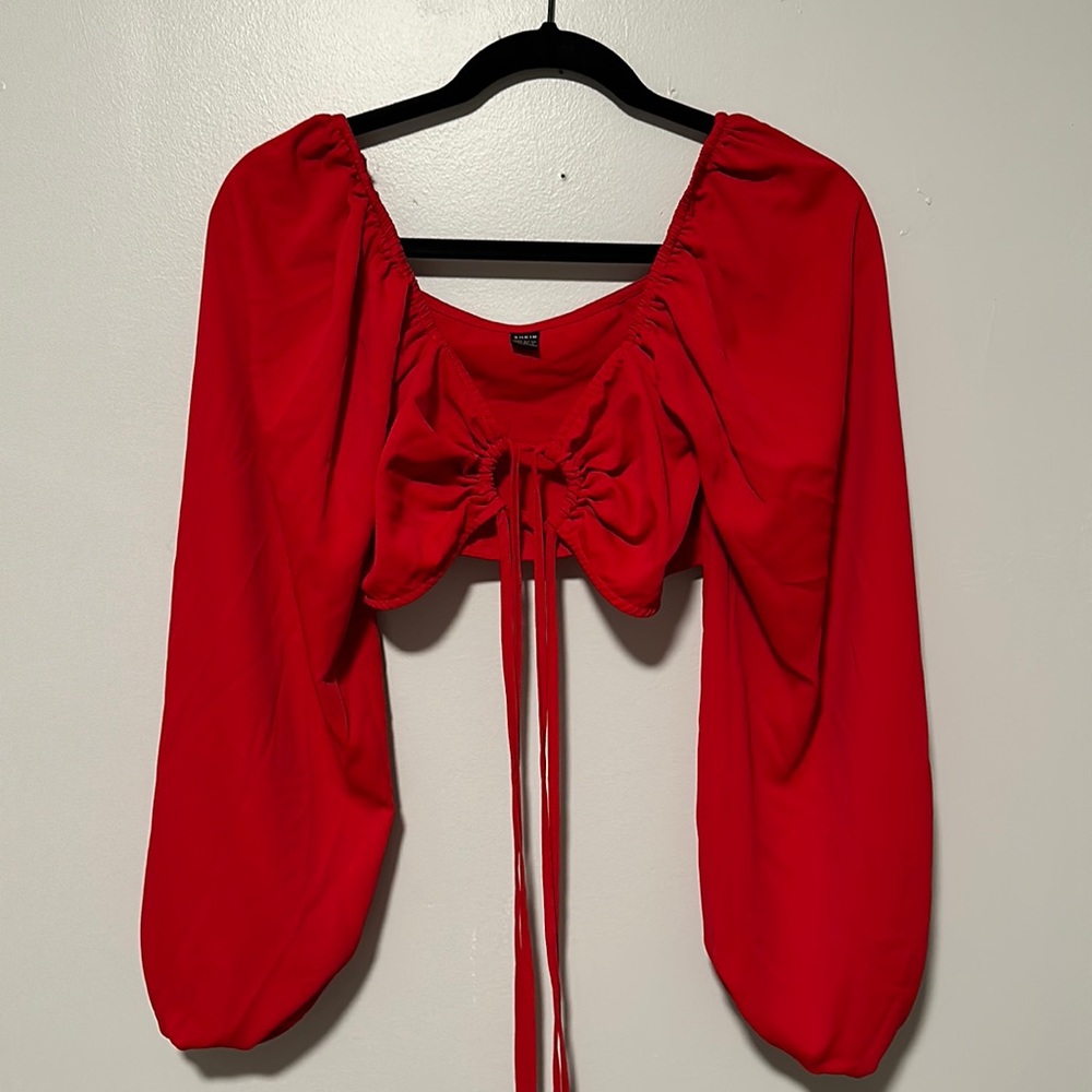 Bright Red Crop Top❤️